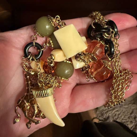 Kenneth Jay Lane KJL Safari Statement Necklace  – Rare & Bold - Picture 8 of 11